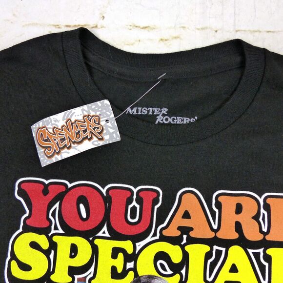 Mister Rogers Neighborhood Shirt Mens S Black You are Special Graphic Funny NWT - Picture 3 of 7